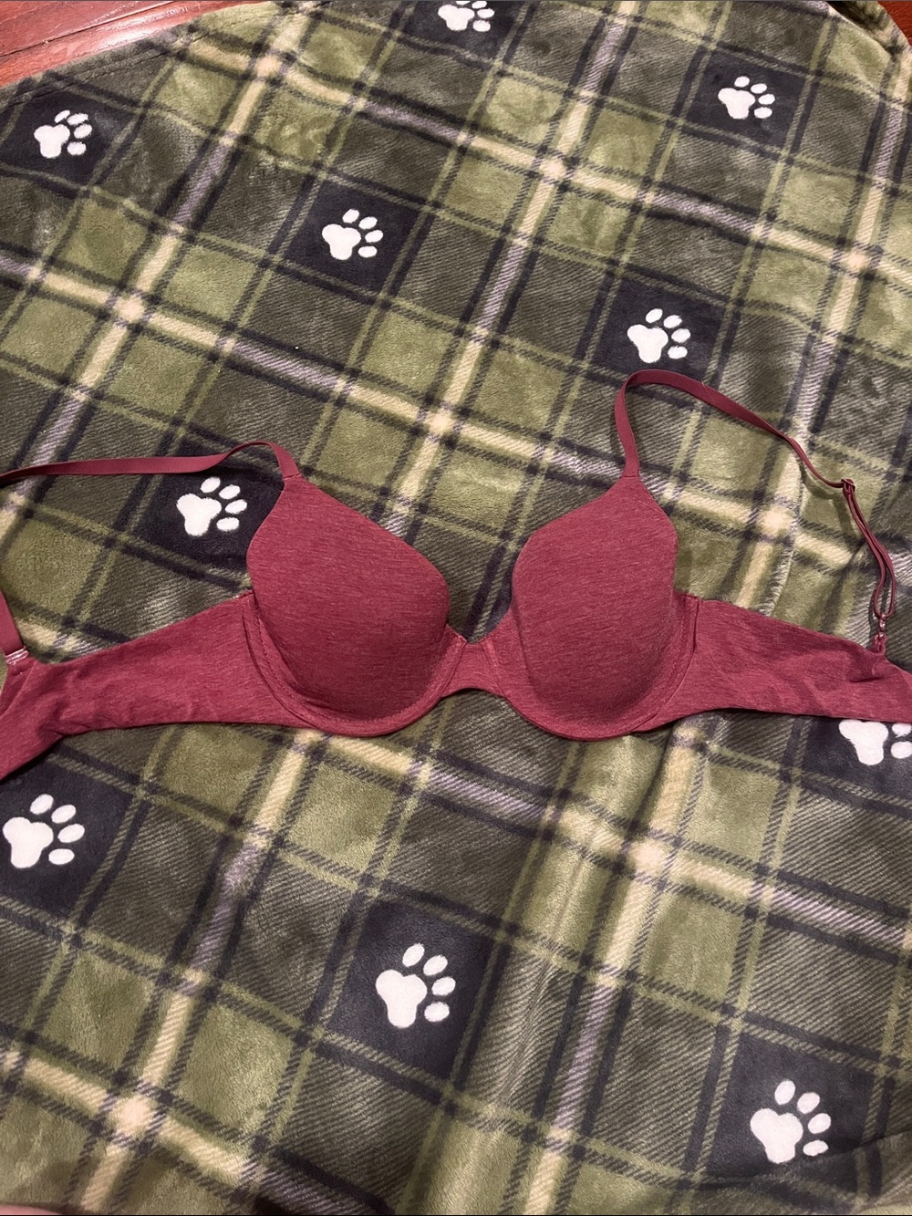 GAP T-Shirt Bra in Burgundy Heather